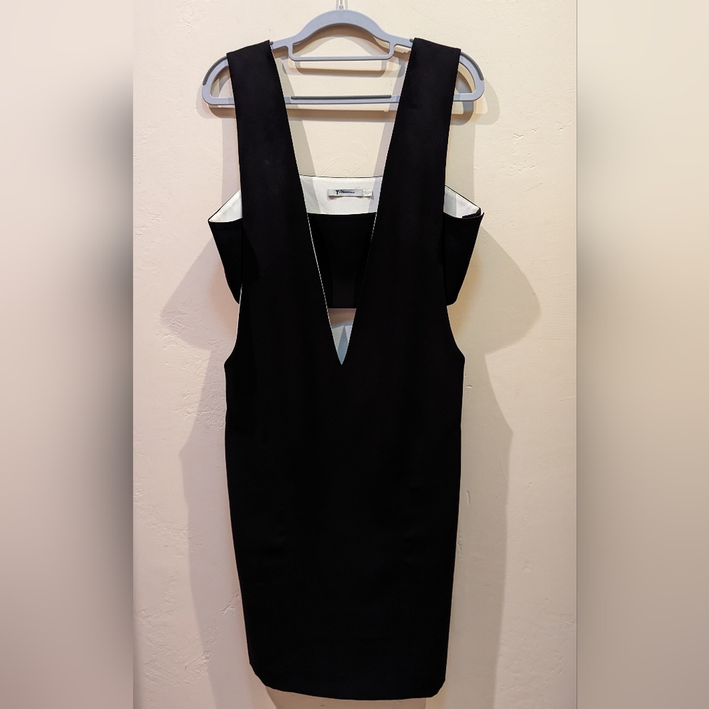 Alexander Wang Low V Dress in Black - Picture 6 of 14